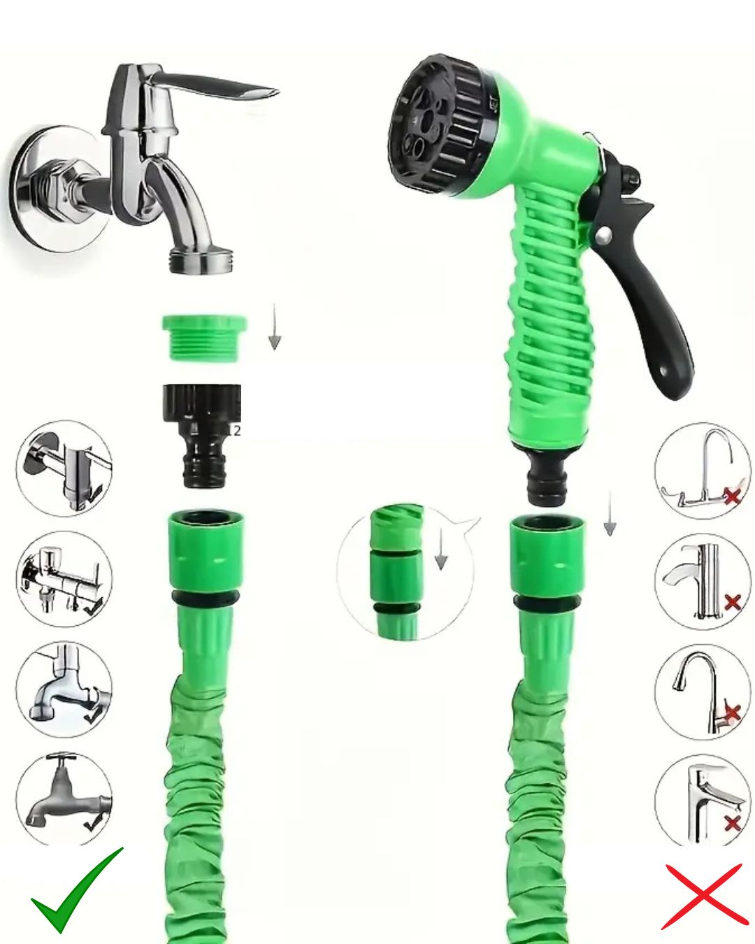 Manguera de Jardín Extensible Easy Flow 15 m